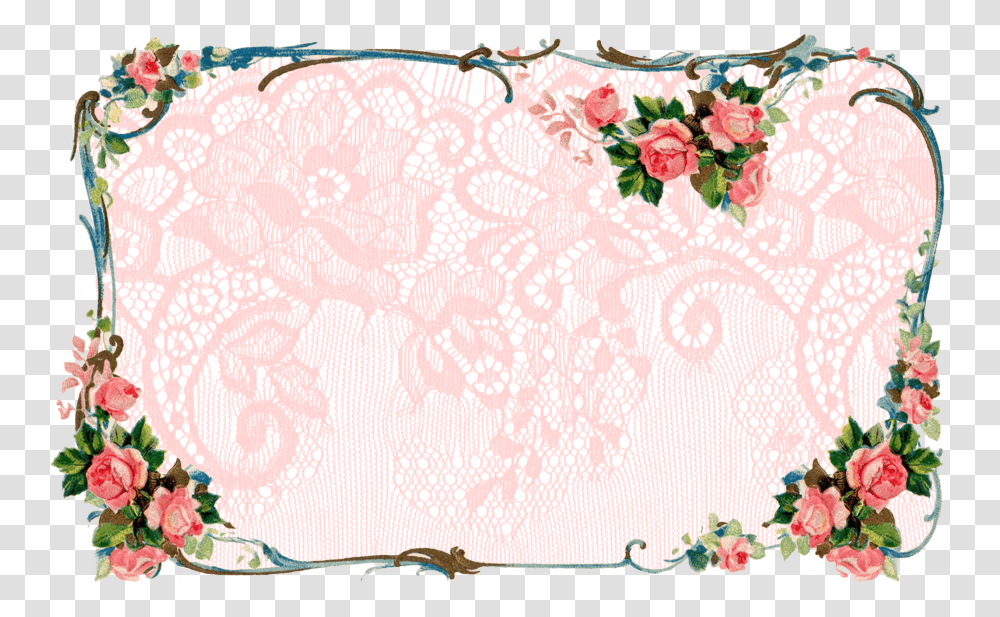 Victorian Rose Border Clipart, Rug, Gown, Fashion Transparent Png