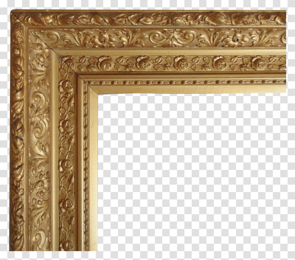 Victorian Style Painting Frame, Wood, Rug, Portrait Transparent Png