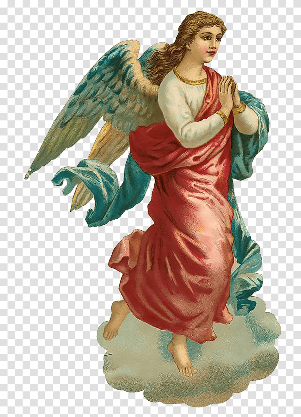 Victorian Vintage Angel Cloud Angel Transparente, Person, Human, Performer Transparent Png