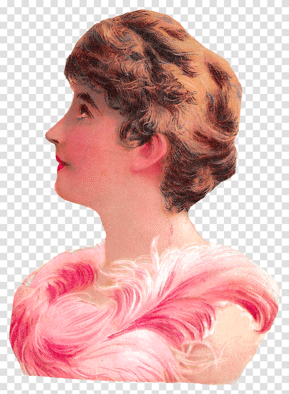 Victorian Woman Bust, Head, Person, Skin Transparent Png