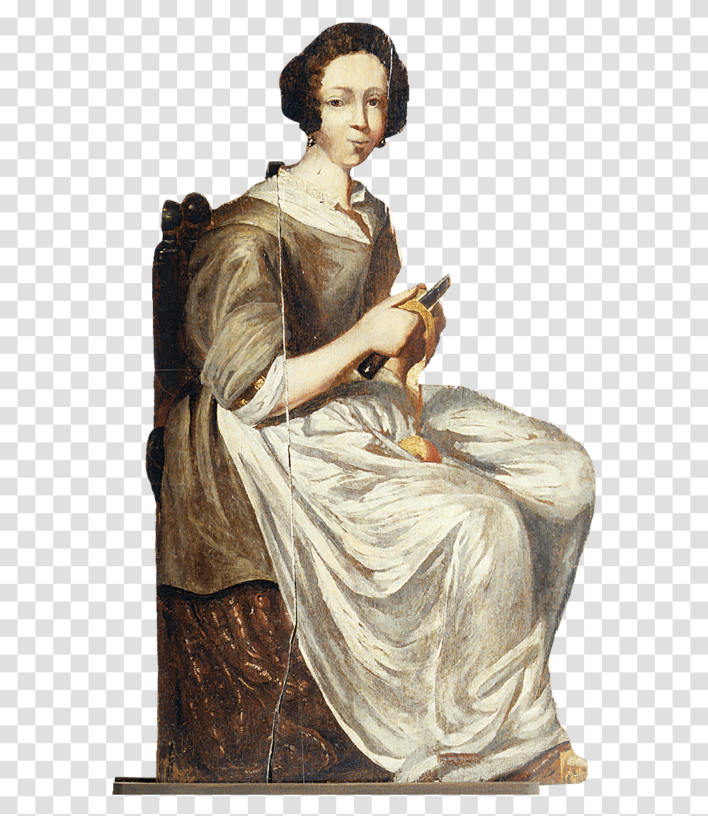 Victorian Woman Silent Companion Folk Art, Person, Human, Painting Transparent Png