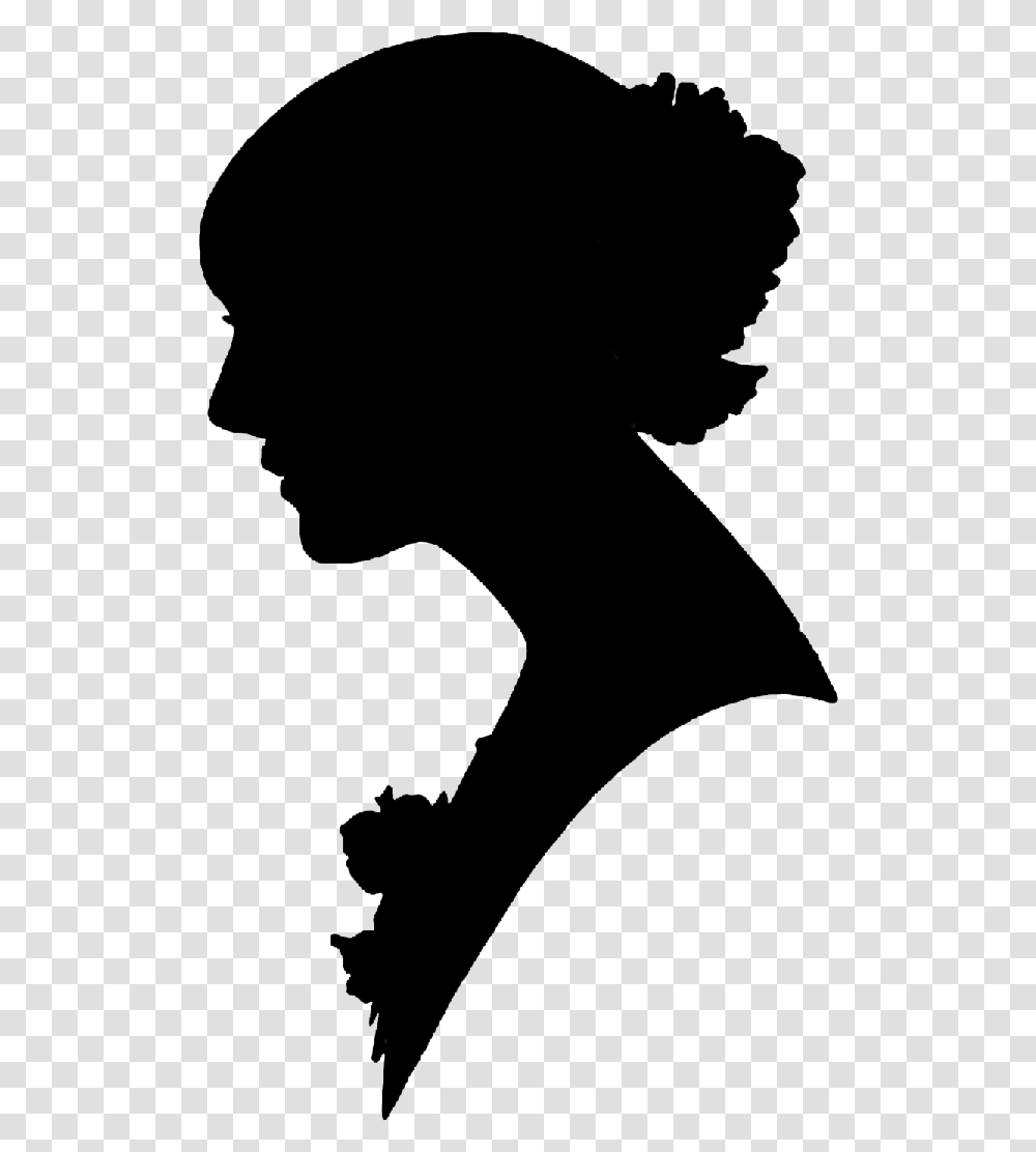Victorian Woman Silhouette, Gray, World Of Warcraft Transparent Png