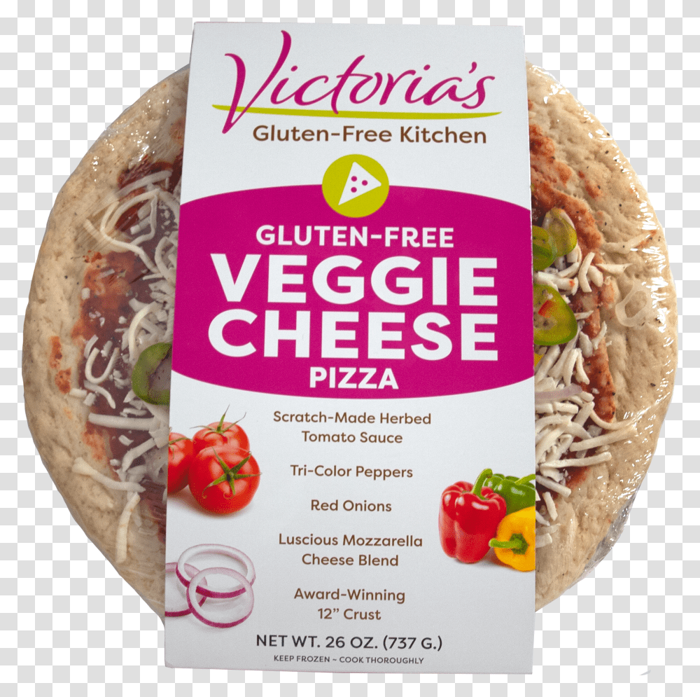 Victorias Gluten Free Veggie Cheese Pizza Packaged Transparent Png