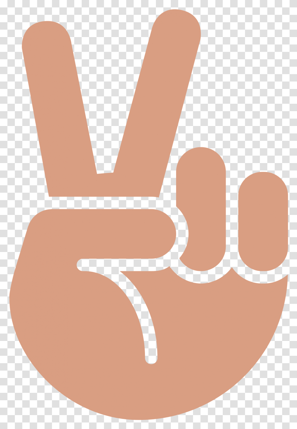 Victory Hand Emoji For Facebook Email Peace Sign Hand Svg, Fist Transparent Png