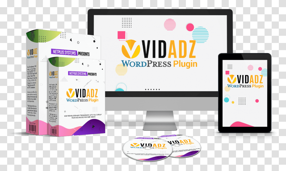 Vidadz Review - Make Money With Other People's Videos 4u Wordpress, Computer, Electronics, Pc, Poster Transparent Png
