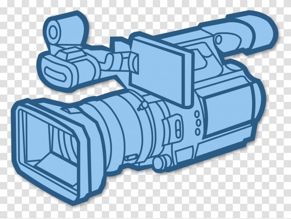 Video Camera Black And White Video Camera Clipart, Electronics, Machine Transparent Png