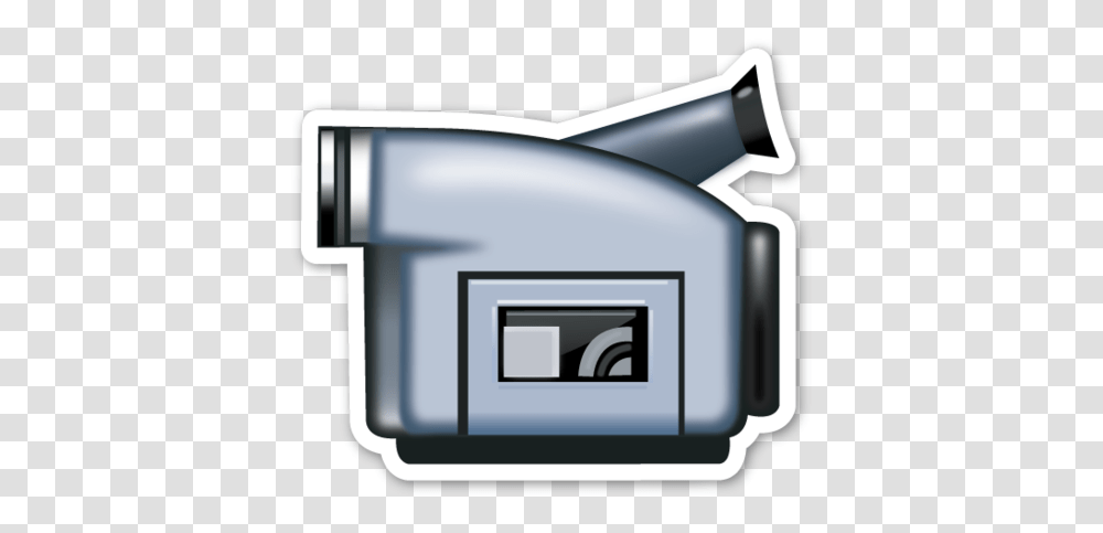 Video Camera Camera Emoji Emoji Stickers Videos, Mailbox, Electronics, Machine, Word Transparent Png