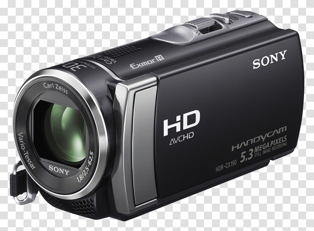 Video Camera Handycam 1080p Sony Camcorders Sony Handycam Hdr, Electronics, Digital Camera Transparent Png