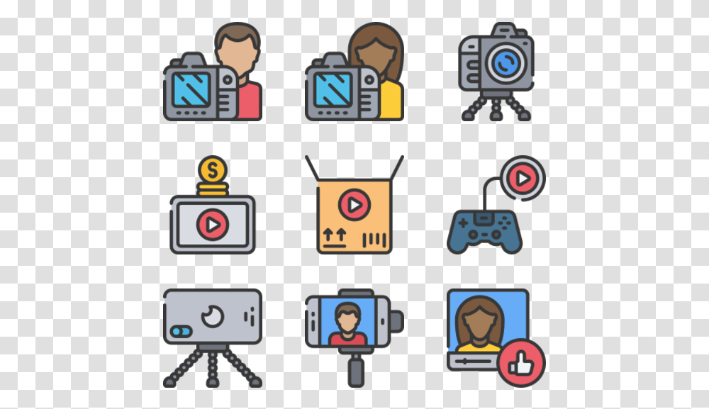 Video Camera Icon Packs Icon, Person, Human, Robot Transparent Png