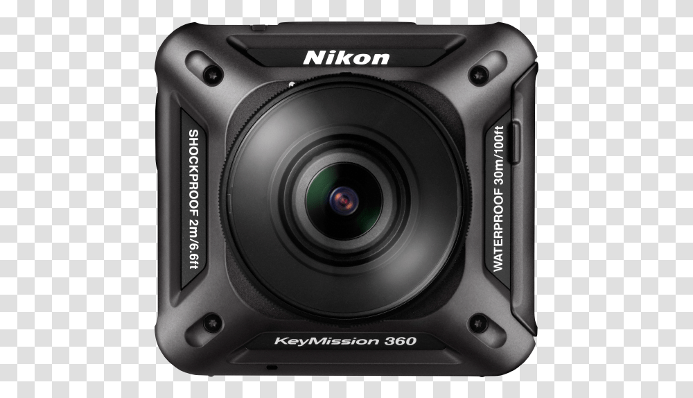 Video Camera Lens Nikon Keymission, Electronics, Digital Camera Transparent Png