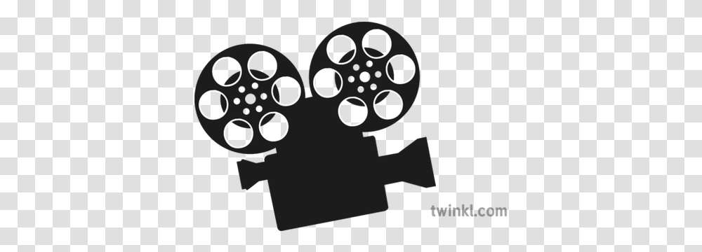 Video Camera Silhouette Illustration Twinkl Video Camera Silhouette, Stencil, Hand Transparent Png