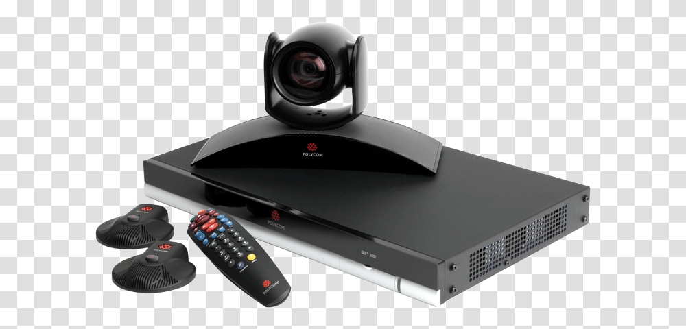 Video Conferencing System Polycom, Remote Control, Electronics, Camera, Projector Transparent Png