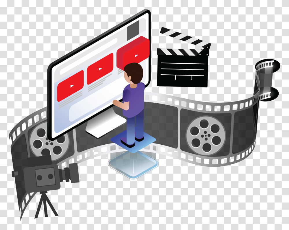 Video Creation, Person, Label, Poster Transparent Png