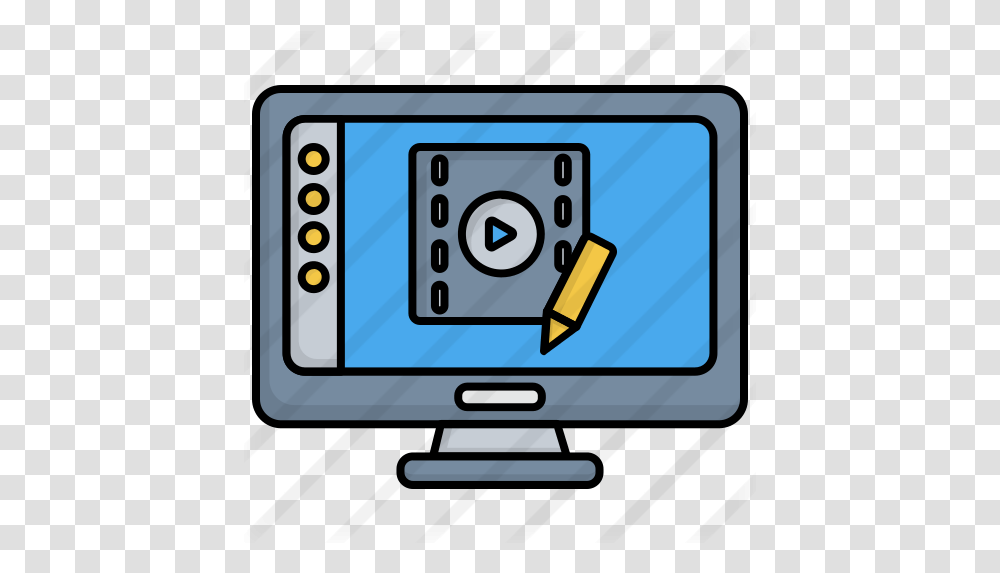 Video Editing Smart Device, Computer, Electronics, Monitor, Screen Transparent Png