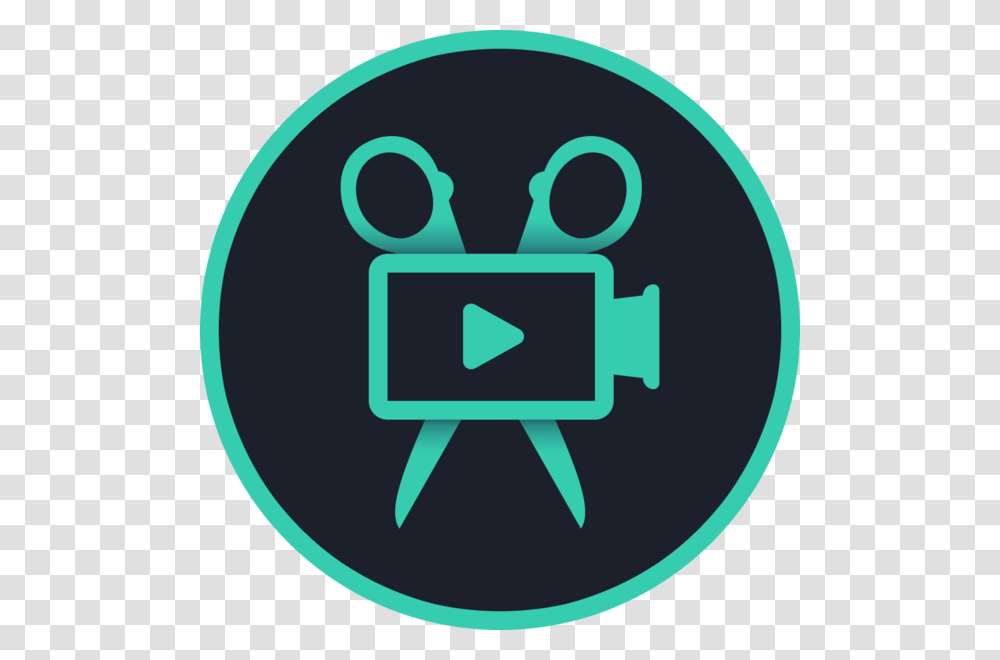 Video Editor Amp Maker On The Mac App Store Movavi Video Editor Logo, Light, Trademark Transparent Png