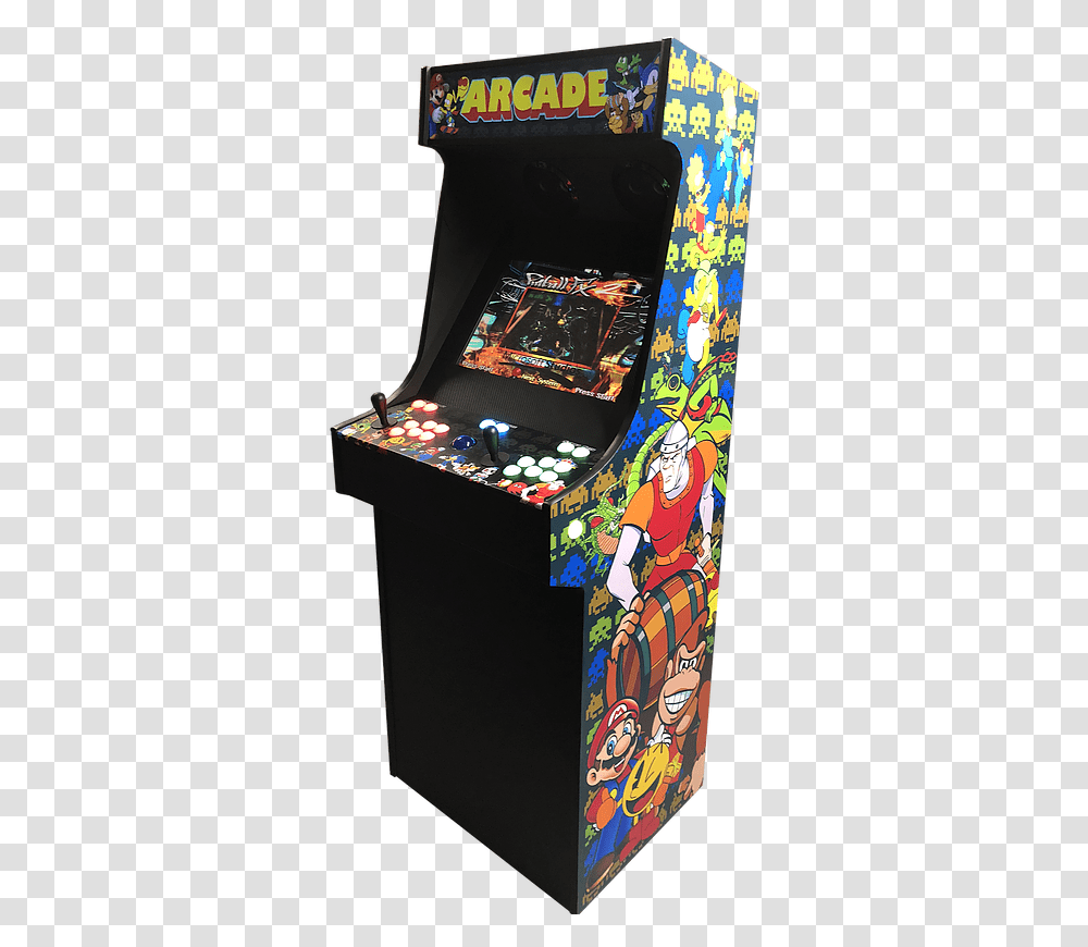 Video Game Arcade Cabinet, Arcade Game Machine, Person Transparent Png