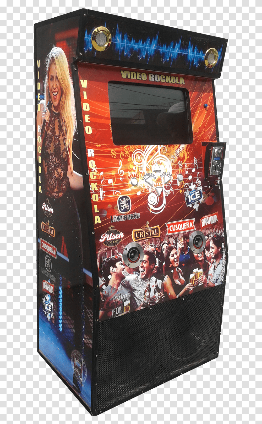 Video Game Arcade Cabinet Rockola, Person, Arcade Game Machine Transparent Png