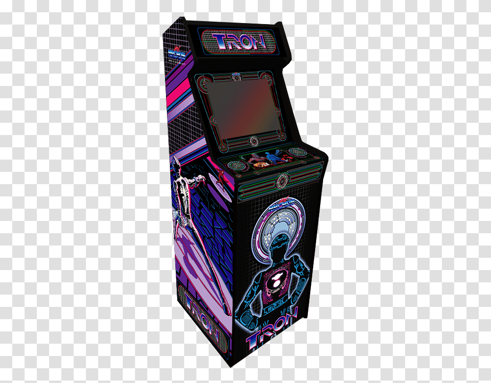Video Game Arcade Cabinet Tron Arcade Vector Art, Arcade Game Machine Transparent Png