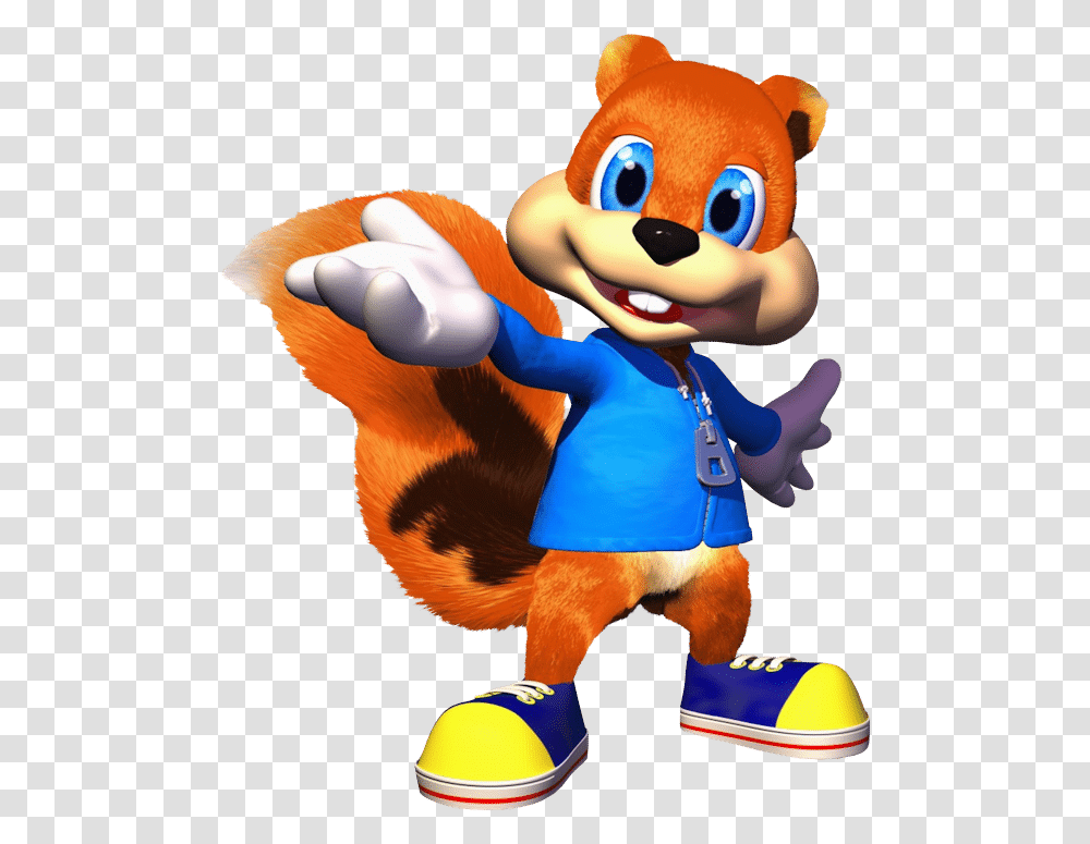 Video Game Character Conker The Squirrel, Toy, Super Mario Transparent Png