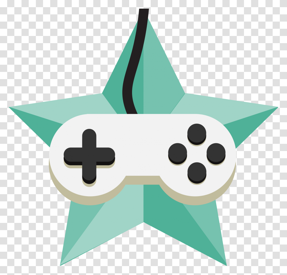 Video Game Controller Icon Idv Game Icon No Copyright, Star Symbol, Art, Paper, Origami Transparent Png