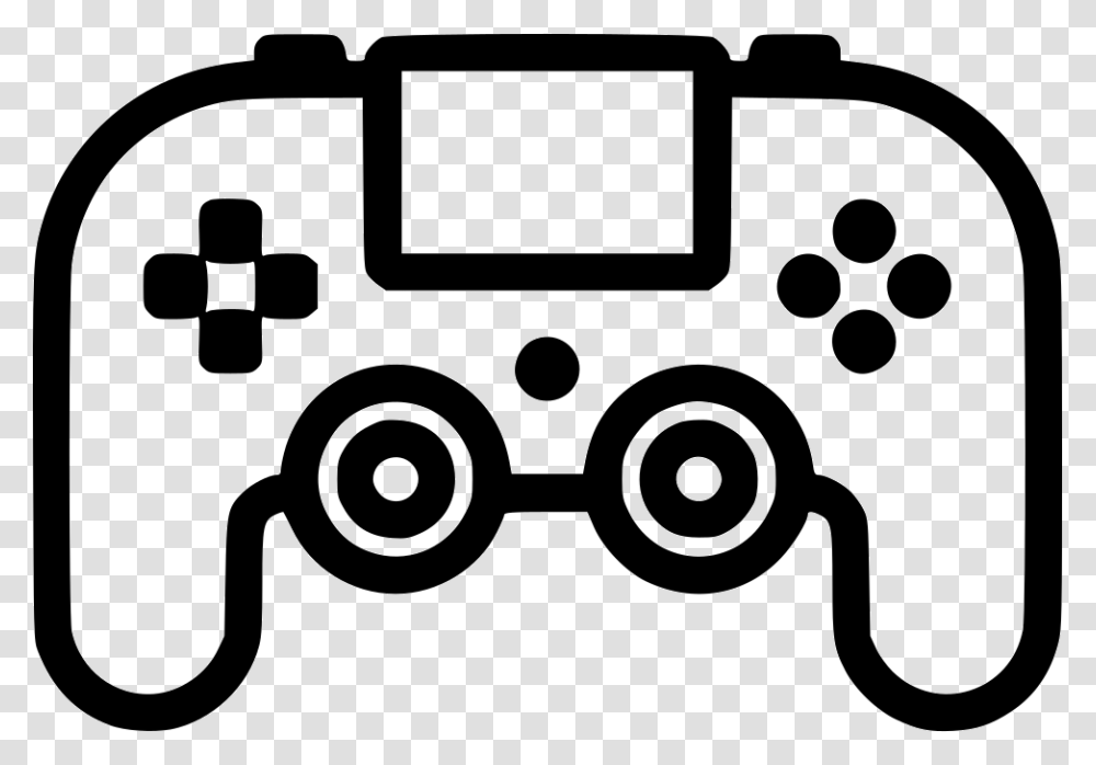 Video Game Controller White Game Controller, Electronics, Camera, Joystick, Stencil Transparent Png