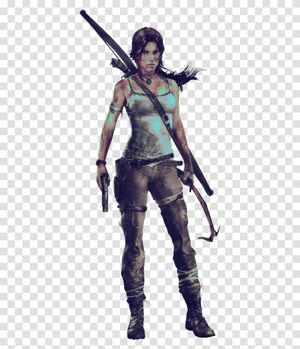 Video Game Lara Croft, Person, Pants, Skin Transparent Png