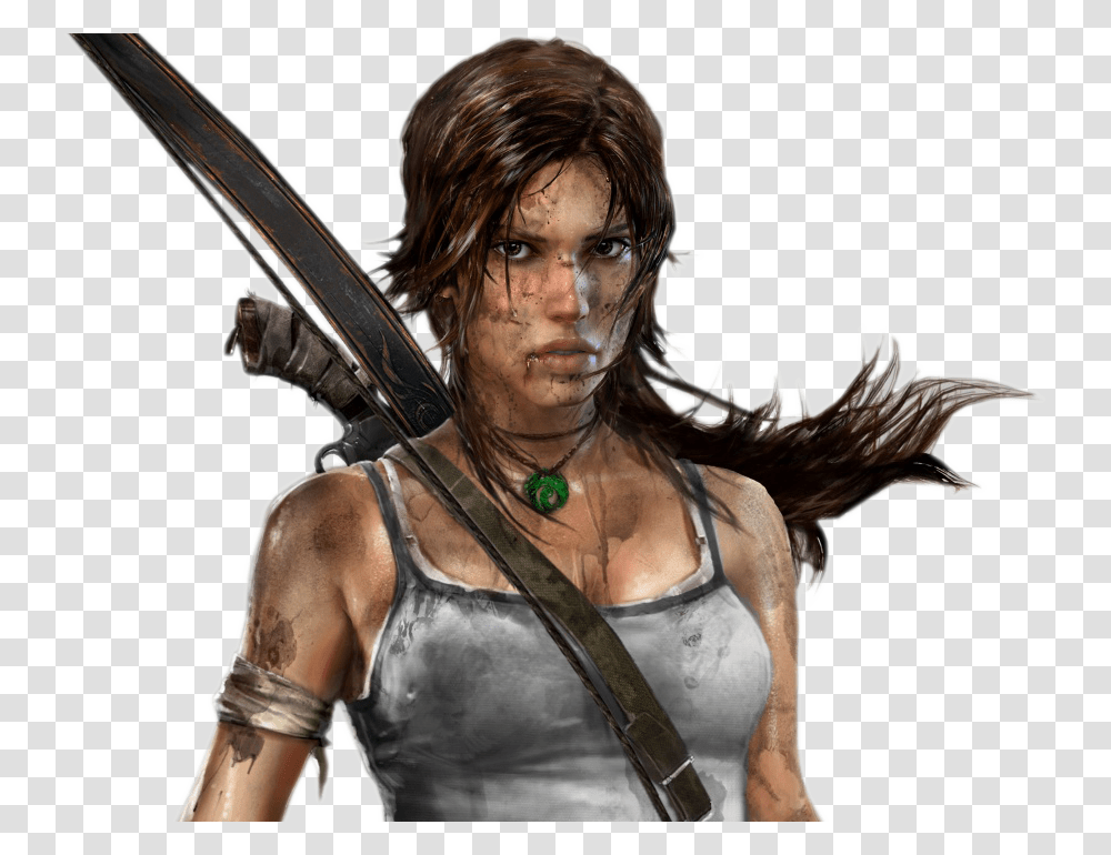 Video Game Lara Croft, Person, Sport, Archery, Bow Transparent Png