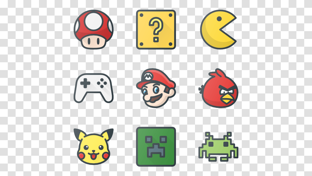 Video Games Icons, Super Mario, Pac Man Transparent Png