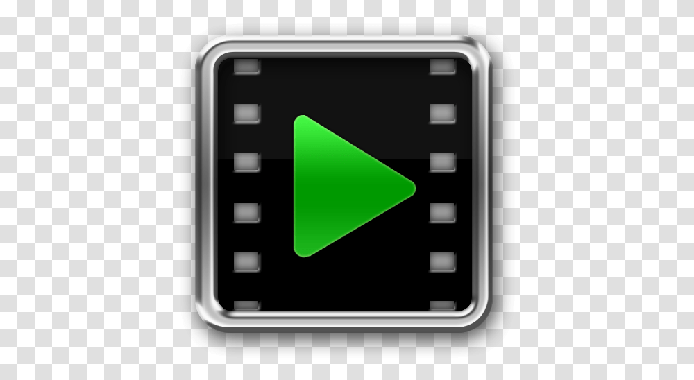 Video Icons Free Icon Download Green Video Icon, Triangle, Electronics Transparent Png