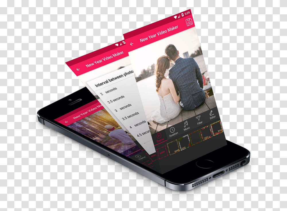 Video Maker Application Features Mobile App Development, Person, Human, Computer, Electronics Transparent Png