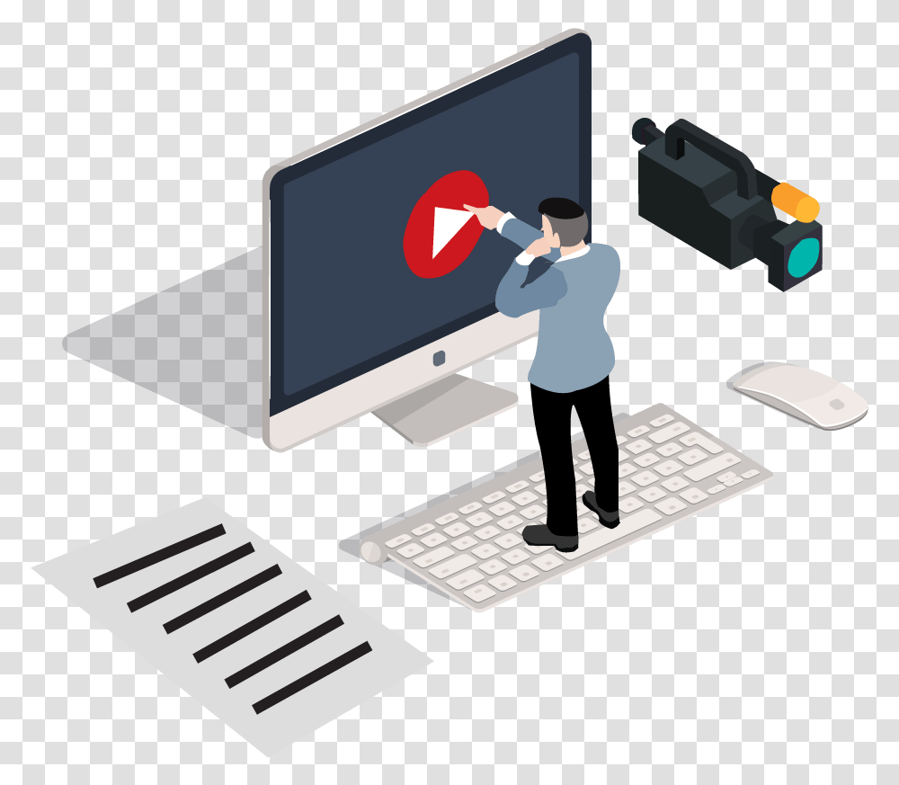 Video Marketing Images, Person, Human, Computer, Electronics Transparent Png