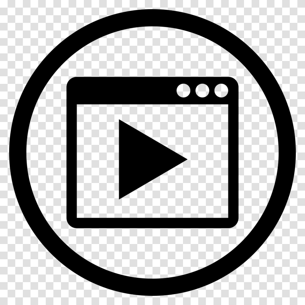 Video Marketing Interface Circular Symbol Website Optimization Icon, Label, Sticker, Rug Transparent Png