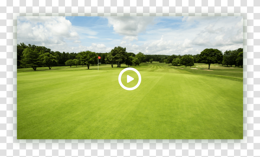 Video Modal Image Lawn, Field, Outdoors, Golf Course, Person Transparent Png