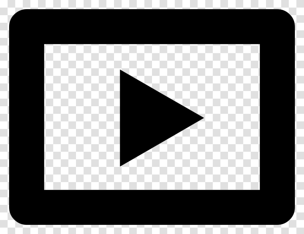 Video Play Button Icon Free Download, Triangle, Business Card, Paper Transparent Png