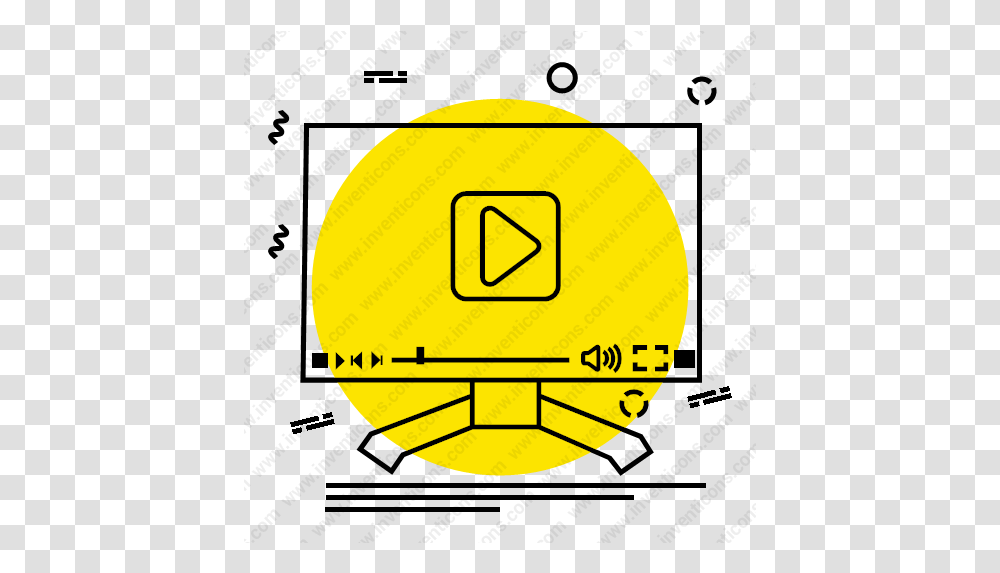 Video Play Icon 4 Image Circle, Tennis Ball, Sport, Sports, Gold Transparent Png