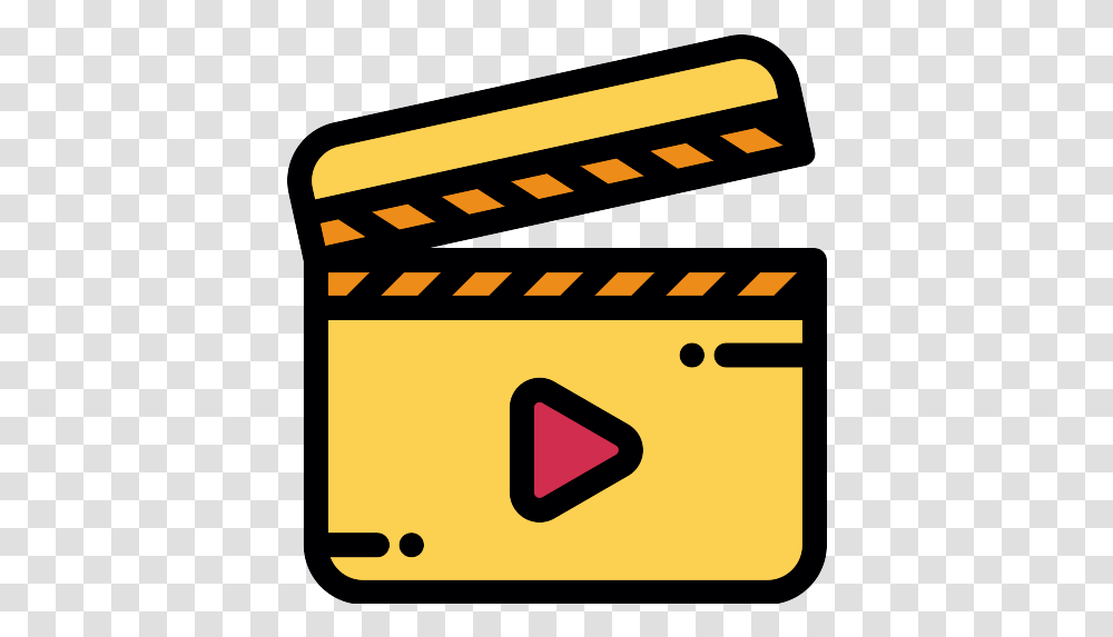 Video Player Clapperboard Icon Repo Free Icons Clip Art, Text, Credit Card, Label, Vehicle Transparent Png