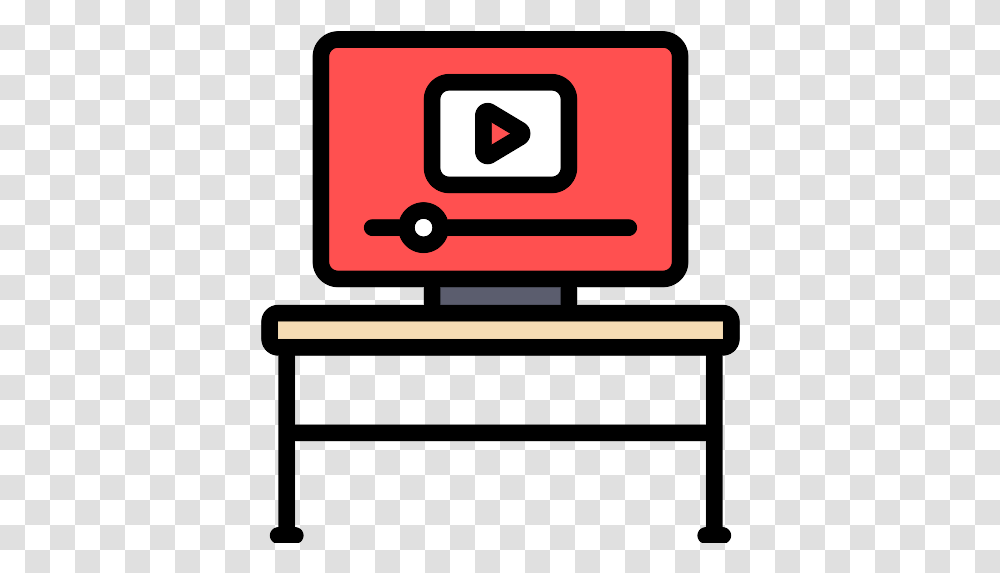 Video Player Streaming Vector Svg Icon Icono Estante, Text, Electronics Transparent Png