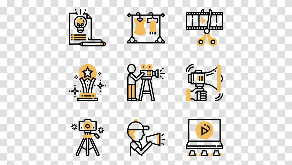 Video Production Icon Pack, Number, Alphabet Transparent Png