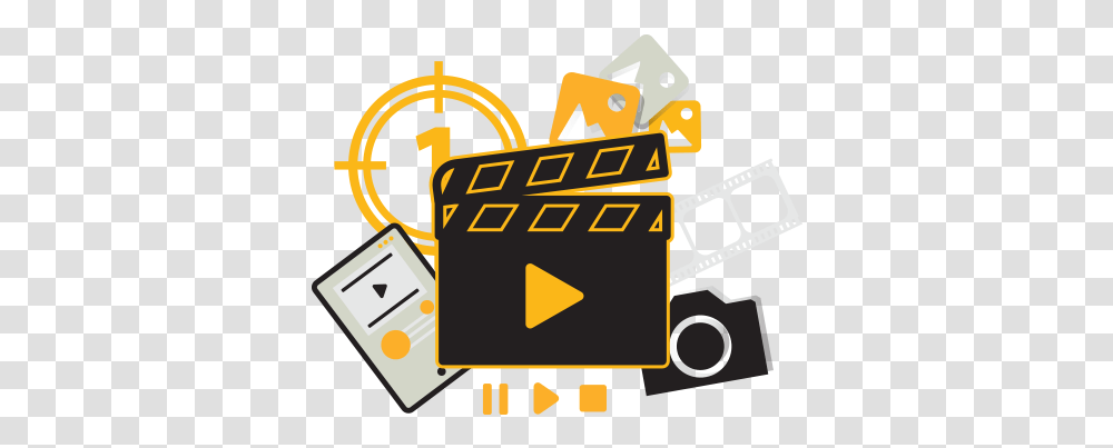 Video Production Logo Icon Productions, Light Transparent Png