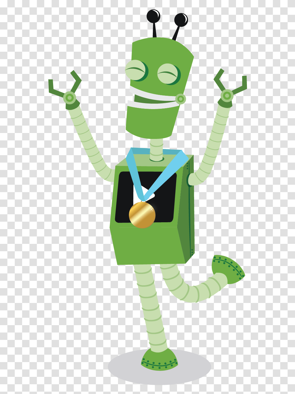 Video Recorder Clipart Role Playing Illustration, Robot, Leisure Activities, Toy, Green Transparent Png