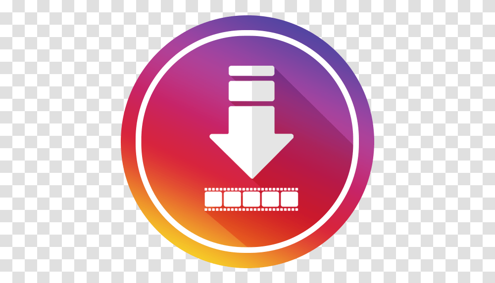 Video Save Download Video Instagram Google Play Review Download, Logo, Symbol, Trademark, Light Transparent Png