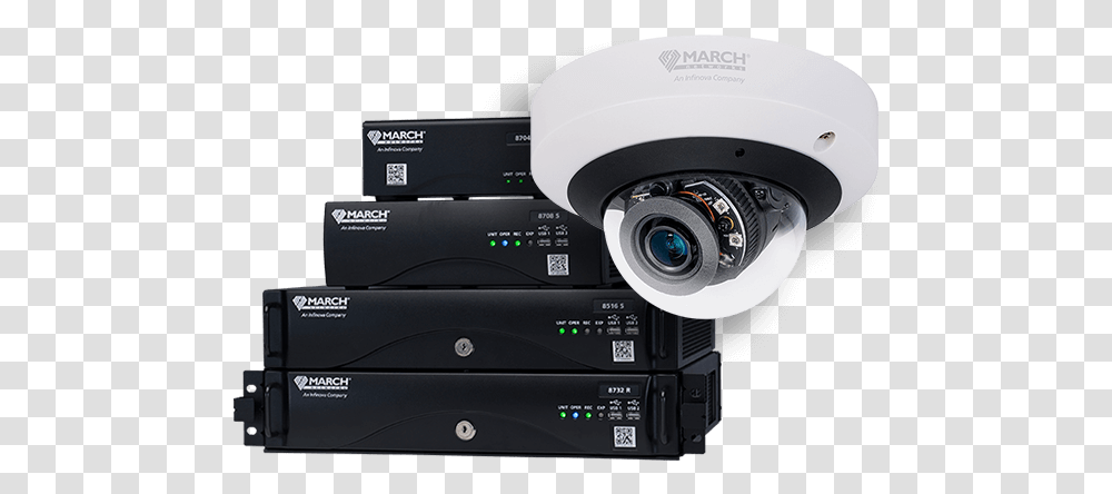 Video Surveillance And Security Systems March Networks Klasztor Kameduw, Electronics, Camera, Projector Transparent Png