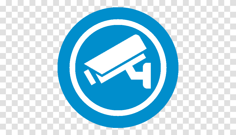Video Surveillance Camera Icon For Kids Blue Cctv Icon, Symbol, Sign, Text, Recycling Symbol Transparent Png