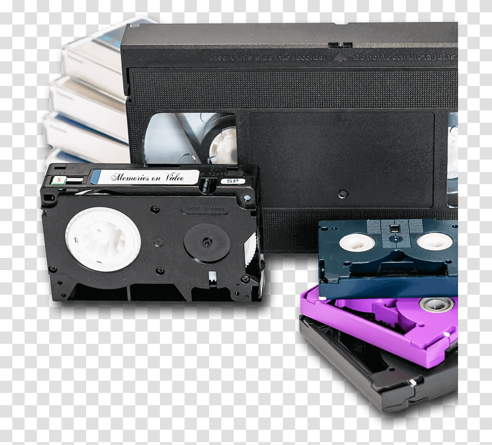 Video Tape Or Camcorder Tape To Dvd Conversion Specialists Gadget, Electronics, Cassette, Camera, Tape Player Transparent Png