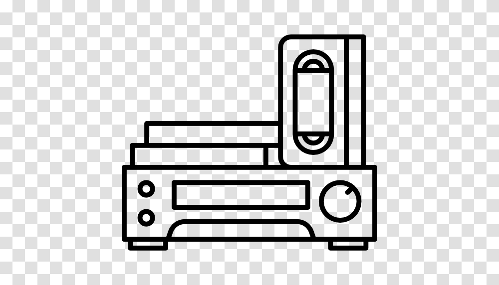 Video Tape Video Play Technology Vhs Recording Video Player Icon, Machine Transparent Png