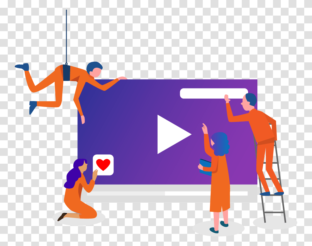 Video Testimonial Production Video Marketing Vector, Person, Sport, People, Acrobatic Transparent Png