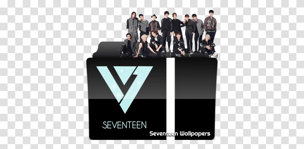 Video Watermark Seventeen Shining Diamond Era, Person, Crowd, People, Coat Transparent Png