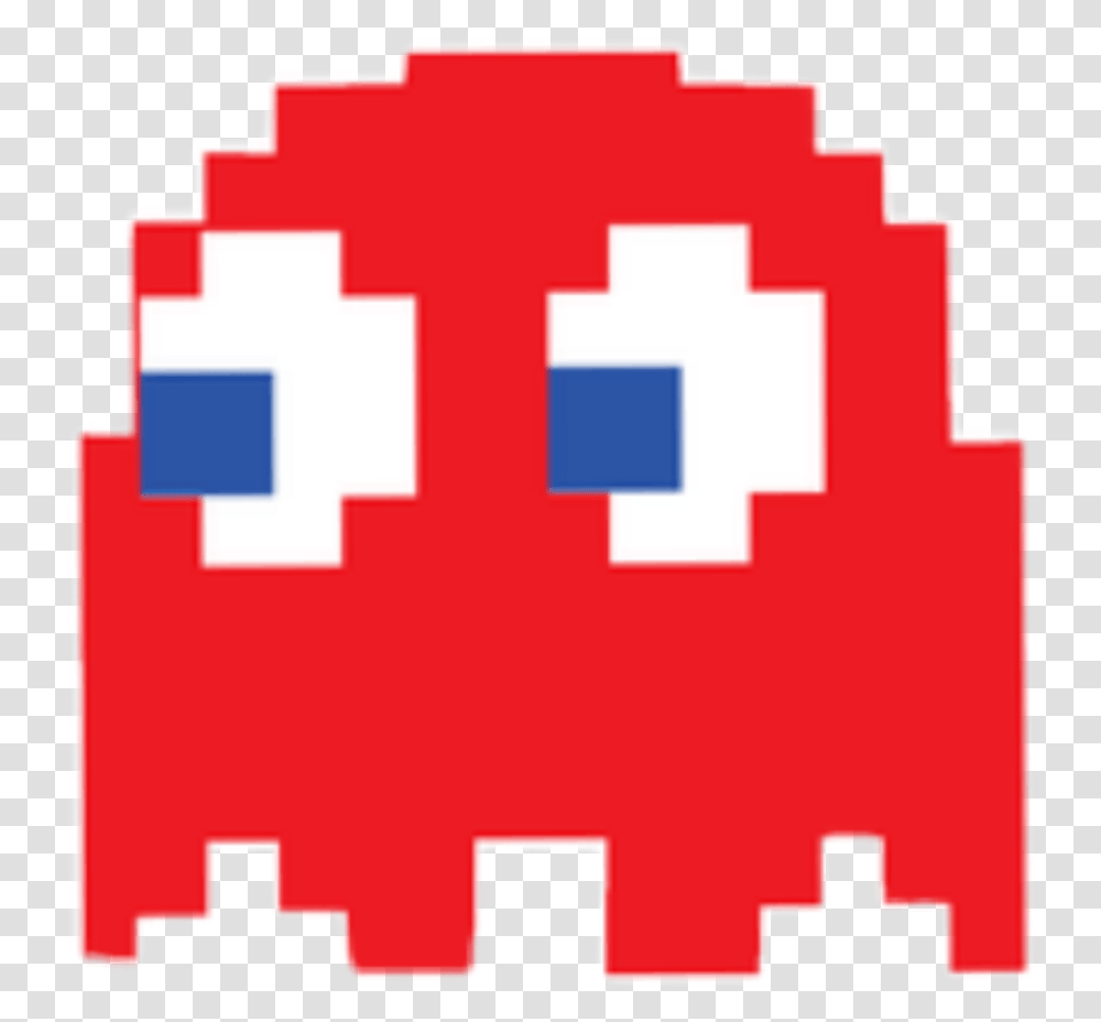Videogame Ghost Red Pixel, First Aid, Pac Man Transparent Png