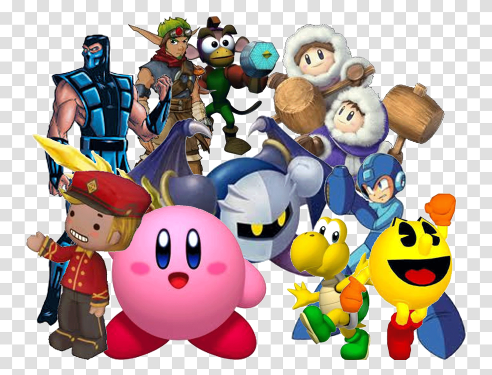 Videojuegos Video Game Characters Clipart, Person, Human, Crowd Transparent Png
