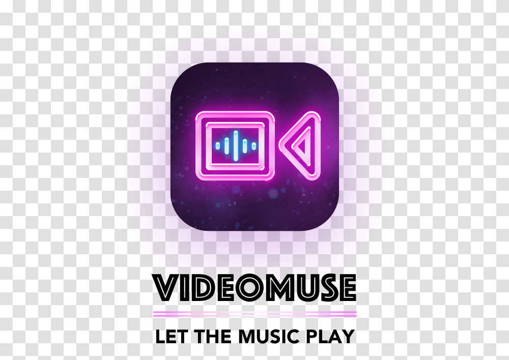 Videomuse Icon And Wordmark2x Gteborgsvarvet, Light, Purple Transparent Png